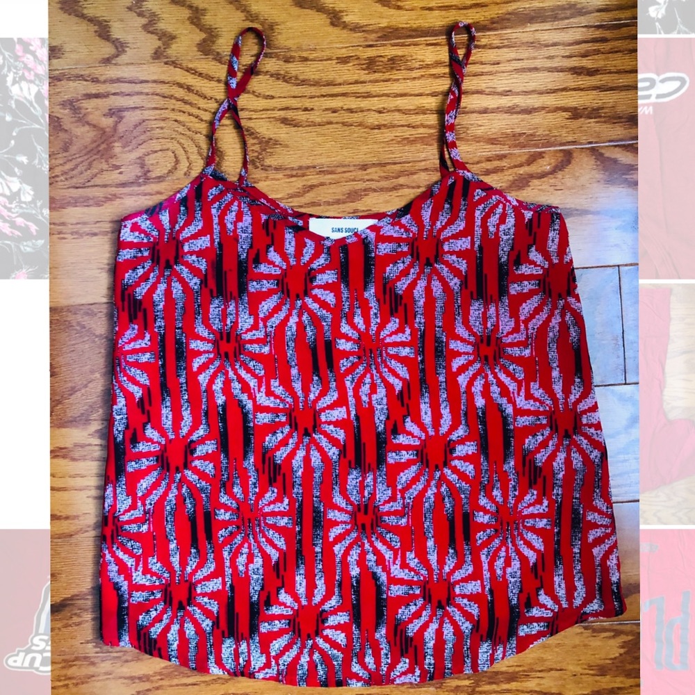 Women’s Red/White/Black Tank top